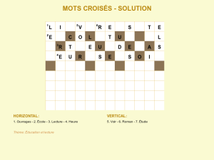 mots croisés 