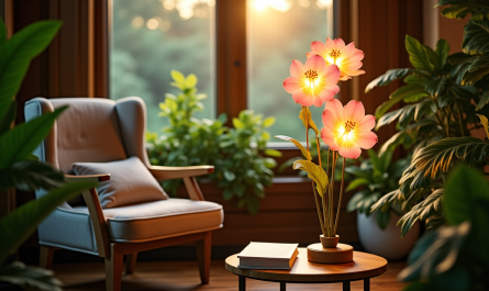 Lampe sur pied fleur : comment créer un coin lecture lumineux et végétal chez soi